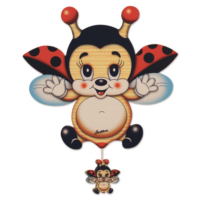 Carillon Picc. Muro Coccinella in Volo - Bartolucci