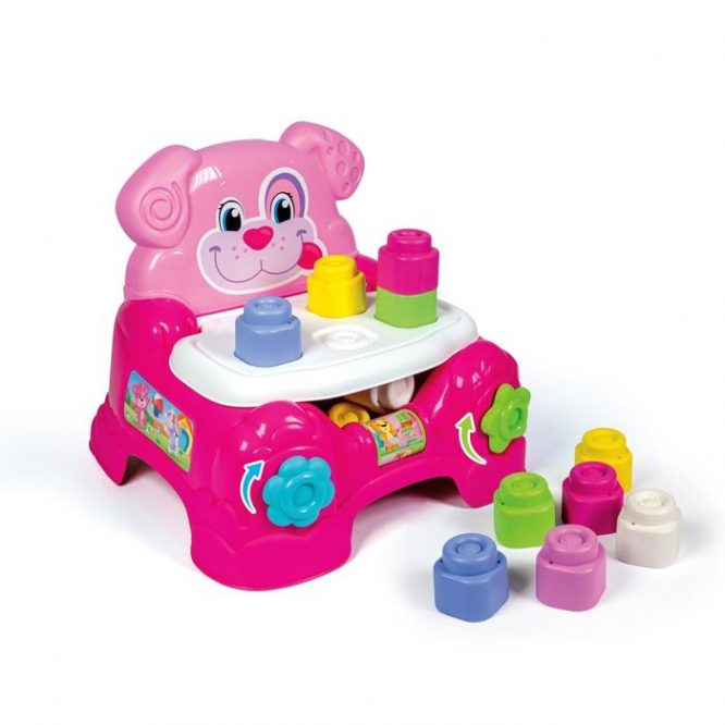 Poltroncina Porta Mattoncini - Clementoni Rosa - immagine 2