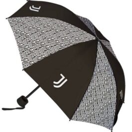 Ombrello Pieghevole Ufficiale Juventus 52cm - fantasia all over con logo e custodia
